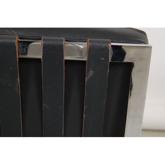 SecondHand Barcelona chair in black leather For Sale CPHClassic